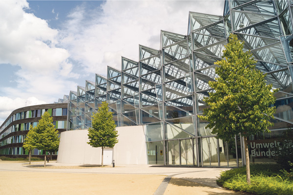 Glasfassade Tragwerk Bürogebäude Hauptsitz UBA