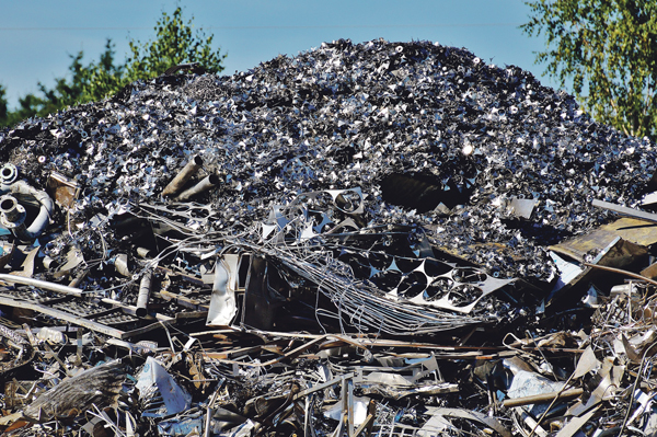 Rohstoffrecycling Metall Abpfall Mülldeponie