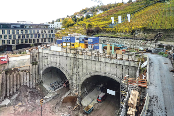 Baustelle Tunnel Tunnelbau 