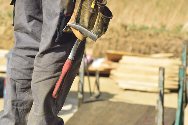 Werkzeug Hammer Stift Handwerker