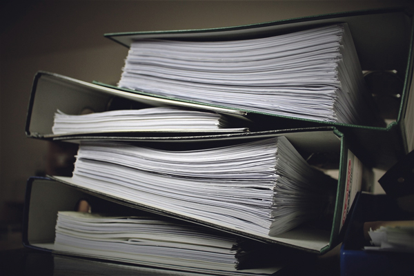 Bürokratie Bürokratie Ordner Papier