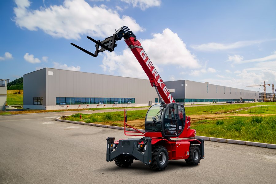 Teleskopstapler Gerken Bagger und Lader Baumaschinenhandel und  Vermietung Fördern Heben Lagern Unternehmen neue Rotor-Teleskop