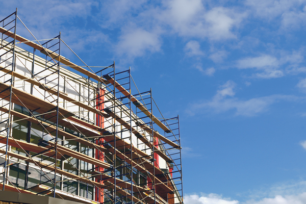 Gerüst Baugerüst Bau Baustelle Sanierung Fassade 