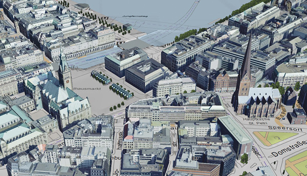 3D Stadtmodell Hamburg