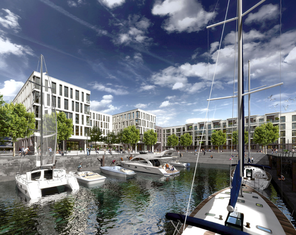 Rheinpromenade Dock 1 Hafenansicht.jpg Rheinpromenade Dock 1 Hafenansicht.jpg