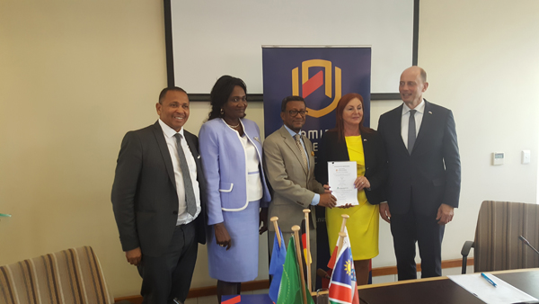 Hon_Tiefensee_and_Hon._Dr._Murangi-Kandjii_withNamibia_University_of_Science_and_Technology_and_EHP_Jena.jpg Hon_Tiefensee_and_Hon._Dr._Murangi-Kandjii_withNamibia_University_of_Science_and_Technology_and_EHP_Jena.jpg